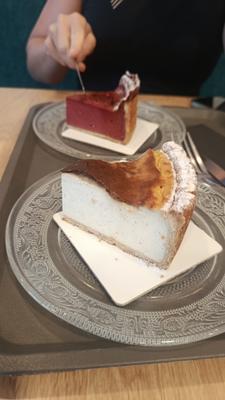Flan vanille et flan framboise(70%fruits)